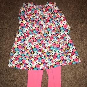 Carters Floral dress and leggings, 18mo